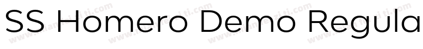 SS Homero Demo Regular字体转换